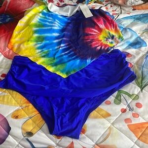 Vibrant Tie-Dye Swimsuit